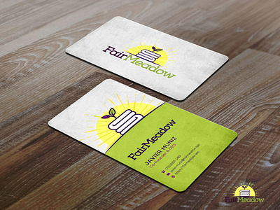 Fair Meadow business card design branding