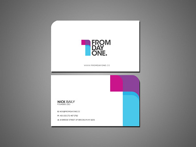 Simple and Clean Business card design branding design