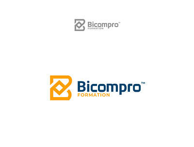 Logo for BicomPro Formation Company branding illustration logo