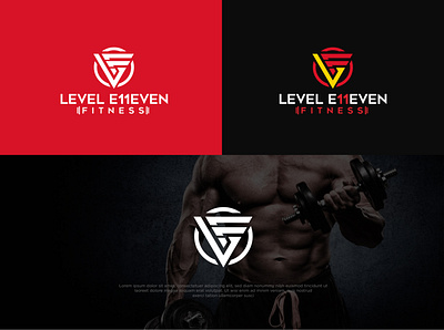 Level E11even Fitness Gym Logo Design branding logo
