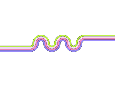 Wavey rainbow design digital art graphic design illustration illustrator rainbow