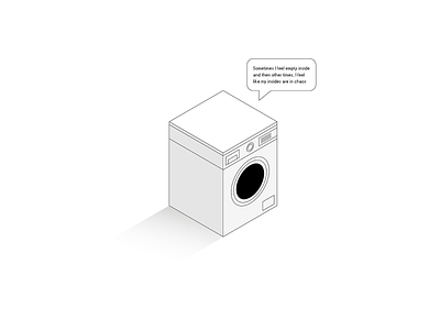 What's up with my washing machine? design digital art funny geometric gradient graphic design home illustration illustrator isometric minimal minimalism simple vector