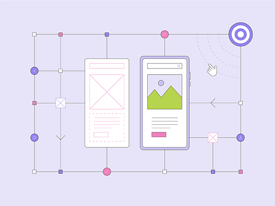 Frame to phone button dailyui design flat geometric graphic design icons illustration interface line minimal mobile ui ux web wireframe