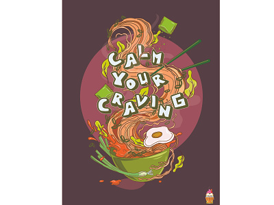 calm your craving 3d adobe adobe photoshop animation app art branding design illustration logo