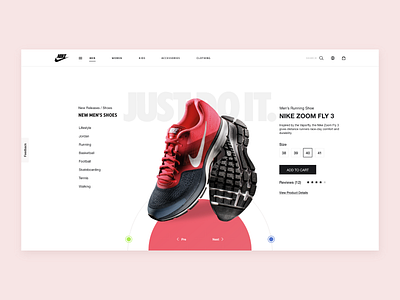 Nike Product Detail Page brand chennai chennai designer designer nike nike shoes shopping ui visual designer