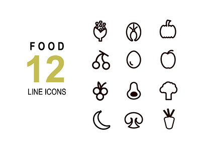 Simple and tasty linear icons graphic design icon ui vector