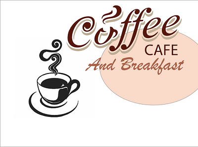 coffee cafe and breakfast graphic design