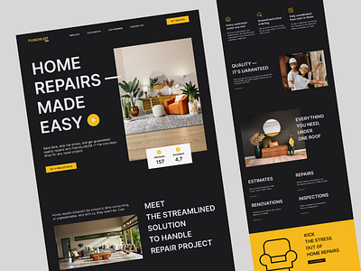 Landing Page for the Home Repairs Company 🔨