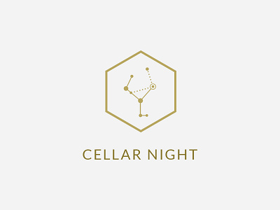 Cellar Night Logo abstract branding cellar geometric icon logo wine