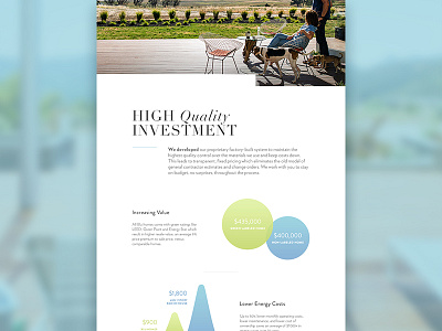 Blu Homes Redesign graphs layout typography ui visual design web website