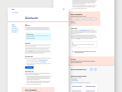 Help Hub - Article article contrast editorial interface modular module text title typography ui visual design
