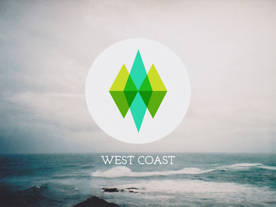 West Coast Logo branding circle geometric logo