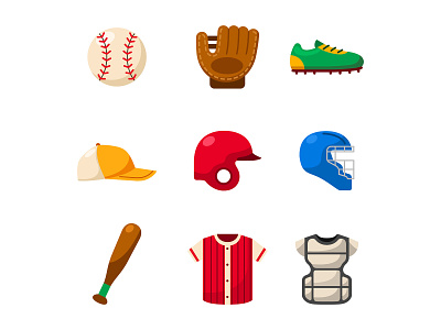 Softball Icons icon softball sport vecteezy vector