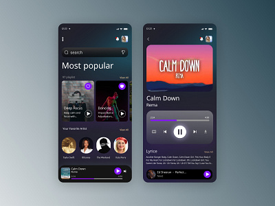 Music player UI ui