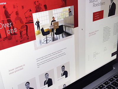 Webdesign branding design recruitment template visual website