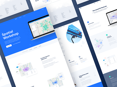 Spatial Eye - Pages design features illustration landingpage markets pages product ui website