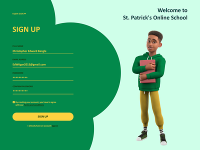 St. Patrick's Online School - Sign Up