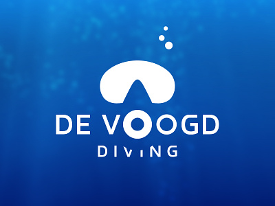 Logo design clean diving logo mask water