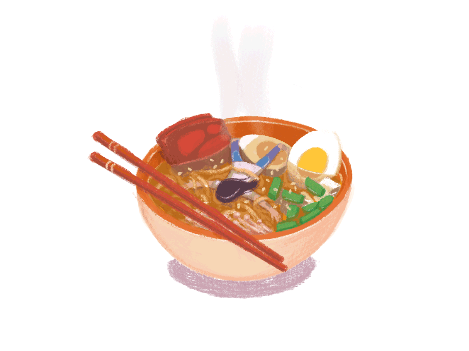 Dead girl in ramen by Tanka on Dribbble