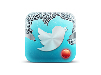 Tweetrec egg icon ios light microphone rec twitter voice