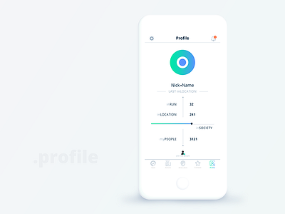 myProfile clean mobiledesign ui ux