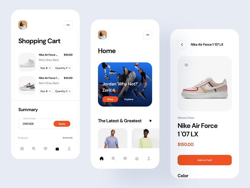 Shopping App in CaMo UI Kit | 100+ Screens by ThemeX on Dribbble