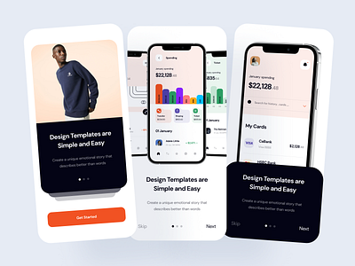 Onboarding in CaMo UI Kit | 100+ Screens app app design app onboarding cadesign design kit onboarding onboarding screen ui ui kit ui8