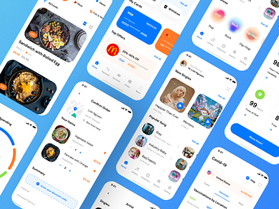 CaMo 2 UI Kit app cadesign camo design finance food delivery kit medical music onboarding taxi ui ui kit ui8 ui8net video