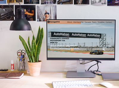 GarageXYZ website redesign and landing page. branding design figma ui