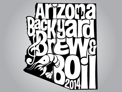 AZ Backyard Brew & Boil Beer Glass Imprint arizona cajun crawfish music sun