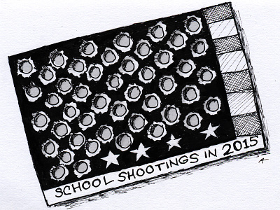 Our punchcard is almost full, America! america flag gun school shooting