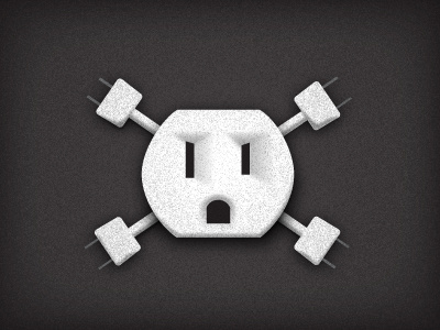 Electrical Outlet Skull-n-Crossbones 2