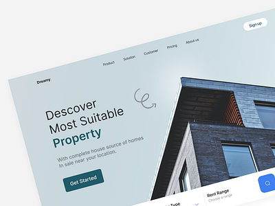 Real estate landing Page