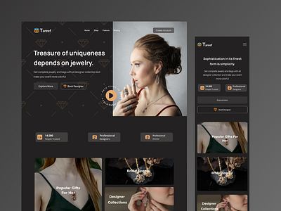 Jewelry Customization Service Landing Page