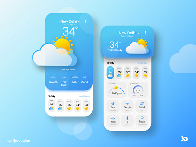 Ui/Ux Weather App Screens adobe xd animation app branding design e commerce figma illustration logo ui ux