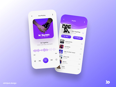 Ui/Ux Music App Screens