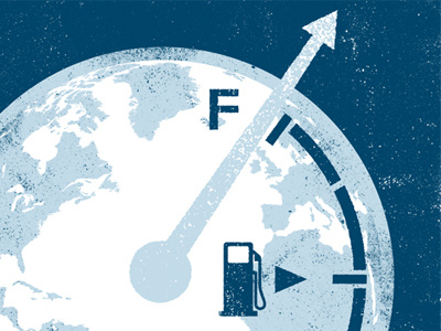 Raising Fuel Efficiency Standards 2012 fuel globe illustration texture