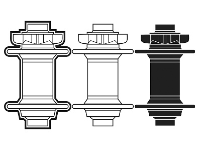 Bicycle Hub Vector bicycle hub hubs illustration parts vector wheels