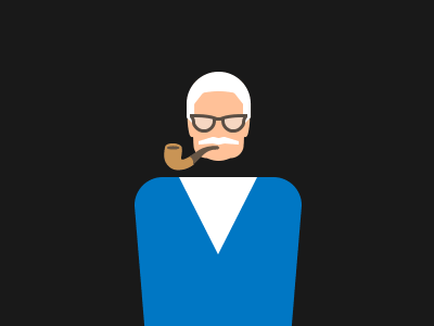 Smoking kills, yeap animated glyph grandfather man pictogram smoking