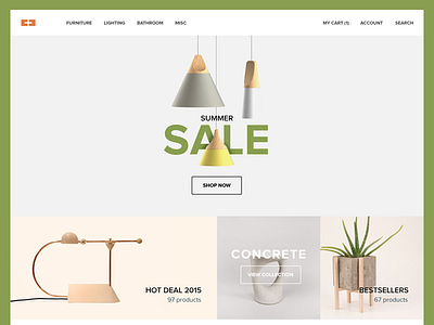Store Concept decor ecommerce minimal sale shop site store web