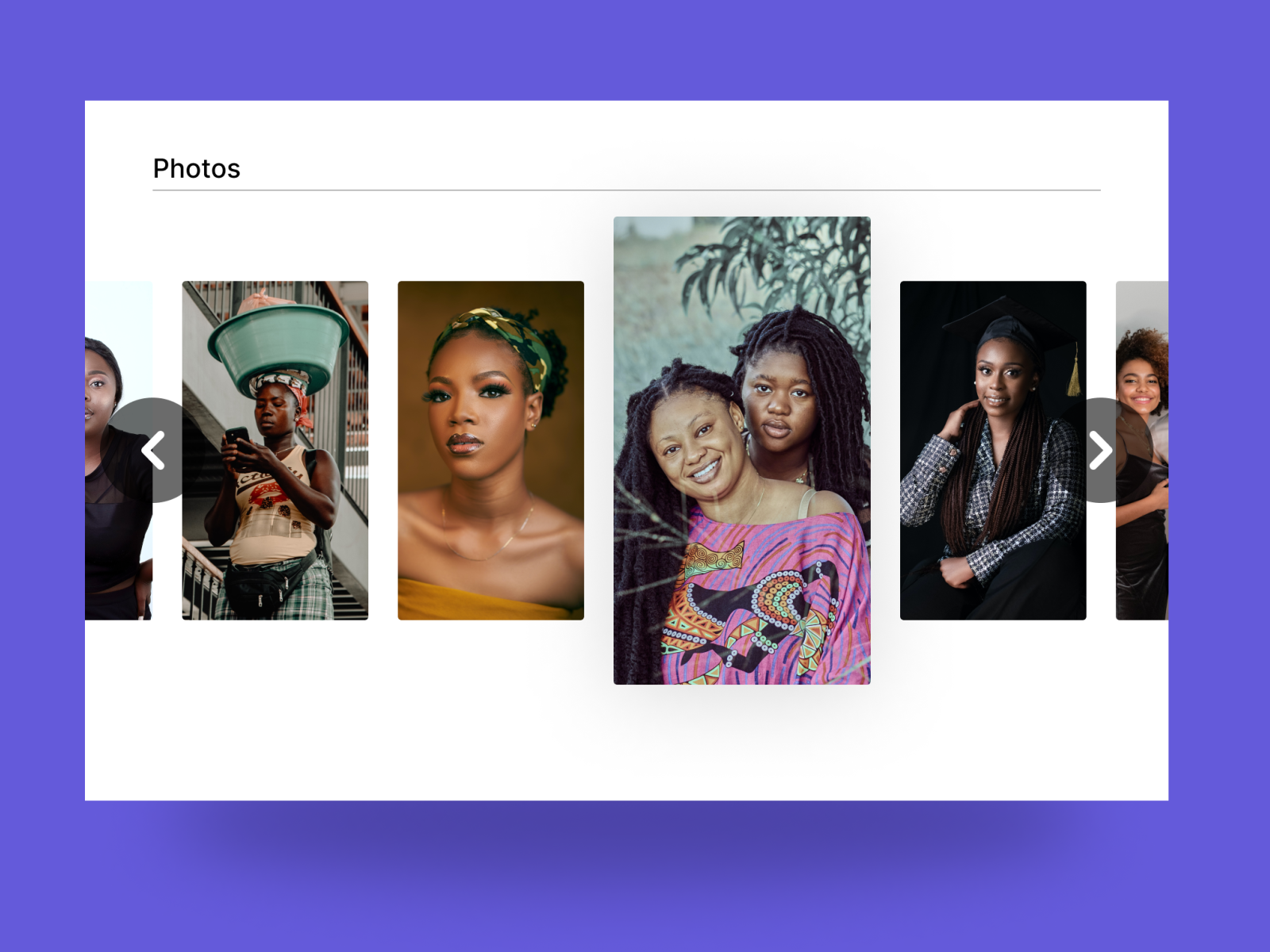 Photo Slider by BobolaJames on Dribbble