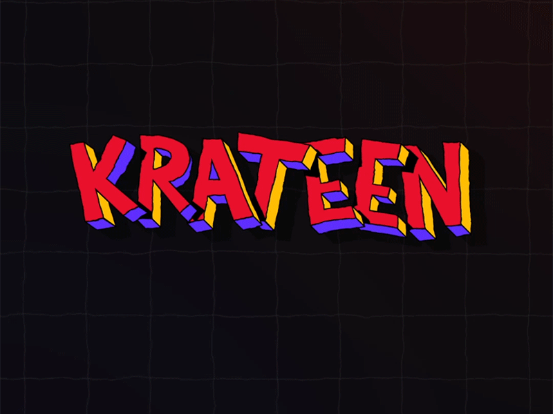 KRATEEN aftereffects animated animation design gif illustration logo loop motion vector