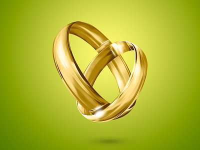 The wedding rings from scratch glow gold illustration photoshop reflex rings toastmaster wedding
