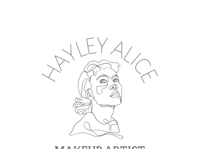 Hayley Alice MUA - Logo branding design graphic design illustration logo logo design