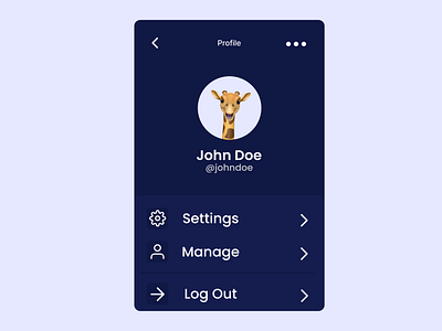 Dark-Mode User Profile App