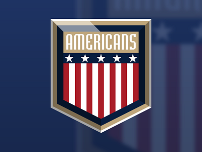 Americans Shield america logo logo design sports sports logo usa