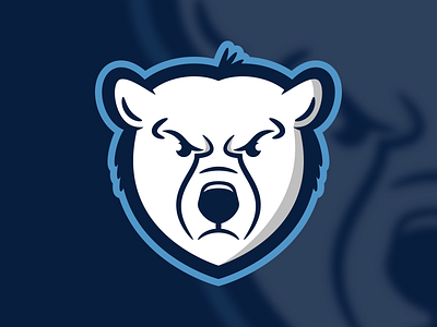 Polar Bear Logo animal animals bear hockey hockey logo polar bear sports sports logo sports logo design