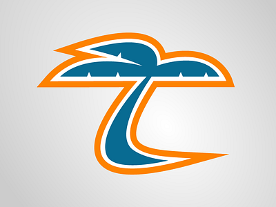 Flint Tropics Secondary Logo concept flint hockey ohl semi pro sports tropics