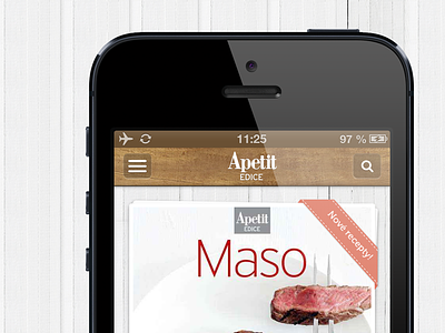 Apetit Edice Mobile App android apetit app cooking edice food ios mobile recepts screenshot