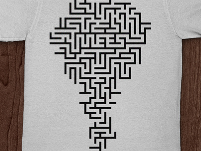 MEES Records T-Shirt maze pattern shirt t shirt